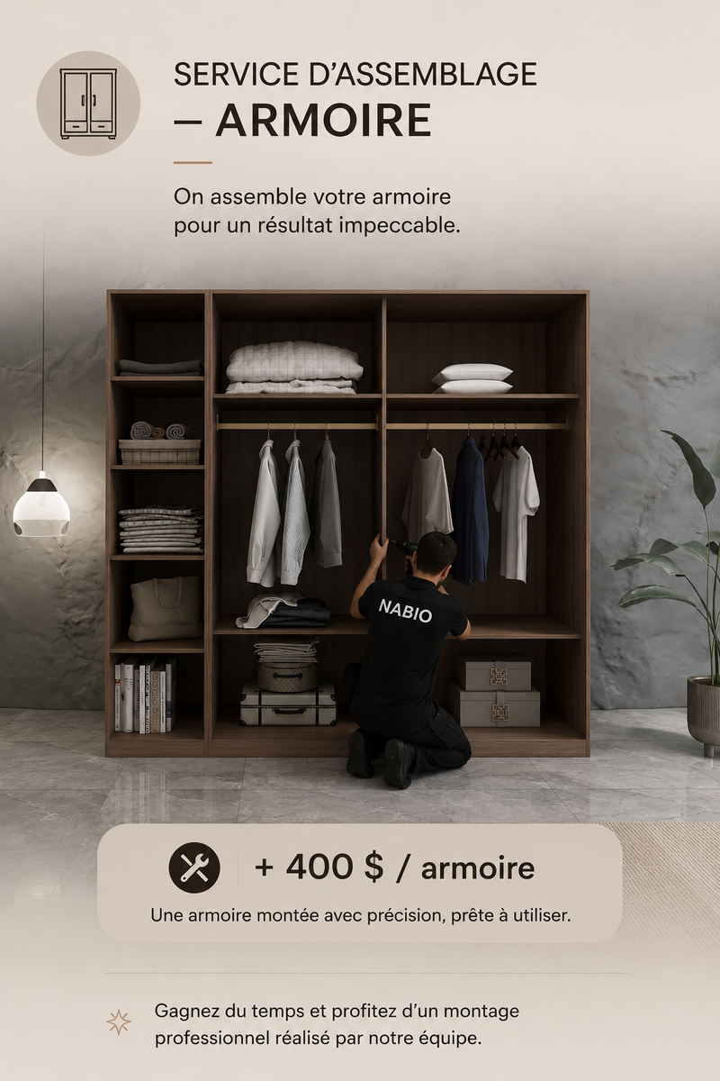 Service d'assemblage — Armoire