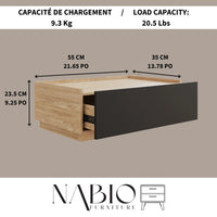 Tiroir de rangement régulier – Brun & Brun